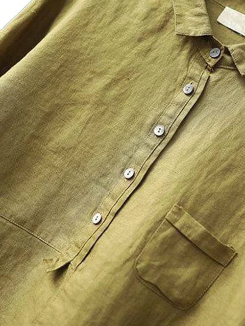 Elvie | Elegáns Vászon Blúz a Nyárra