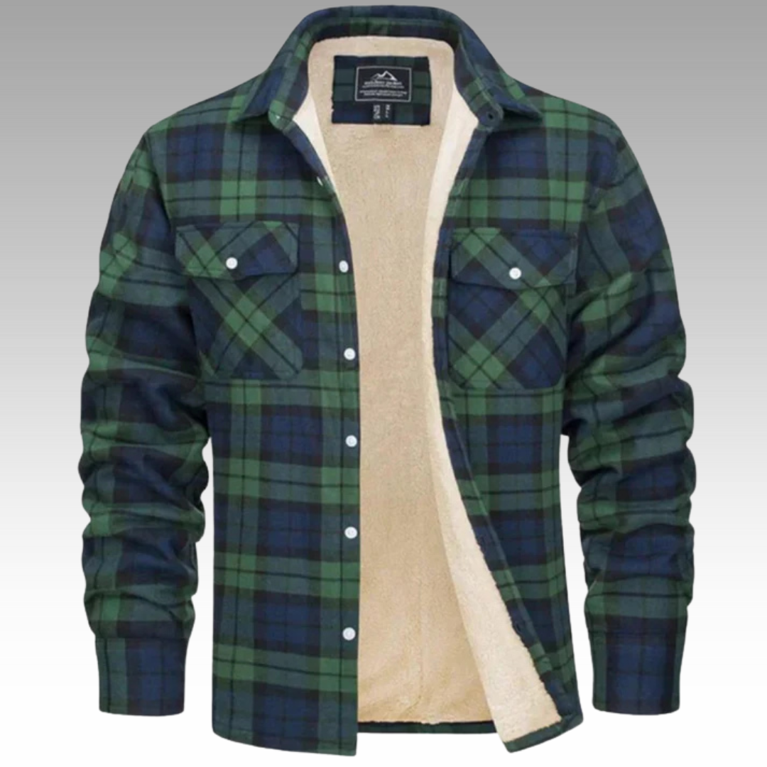 Tiago - Trucker Fleece Kabát Csíkos