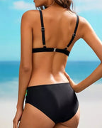 Fűzős bikini színátmenettel