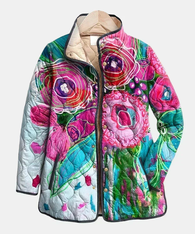 Lucie Floral Puffer Jacket