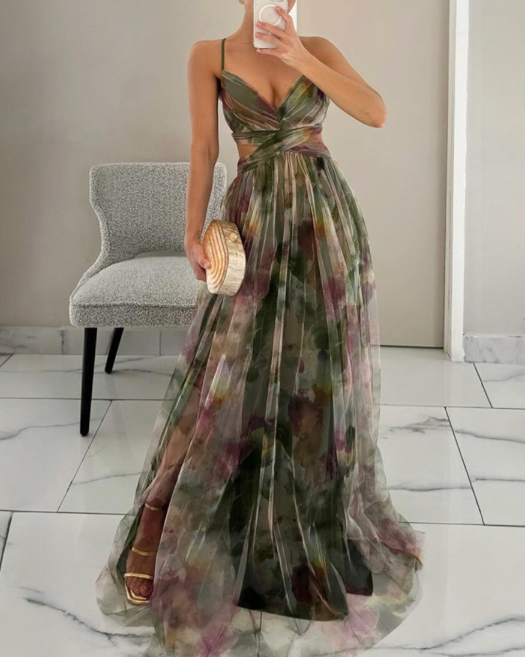 Giselle | Virágmintás maxi ruha