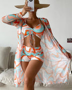 Laluna® | 3 részes bikiniszett mintával