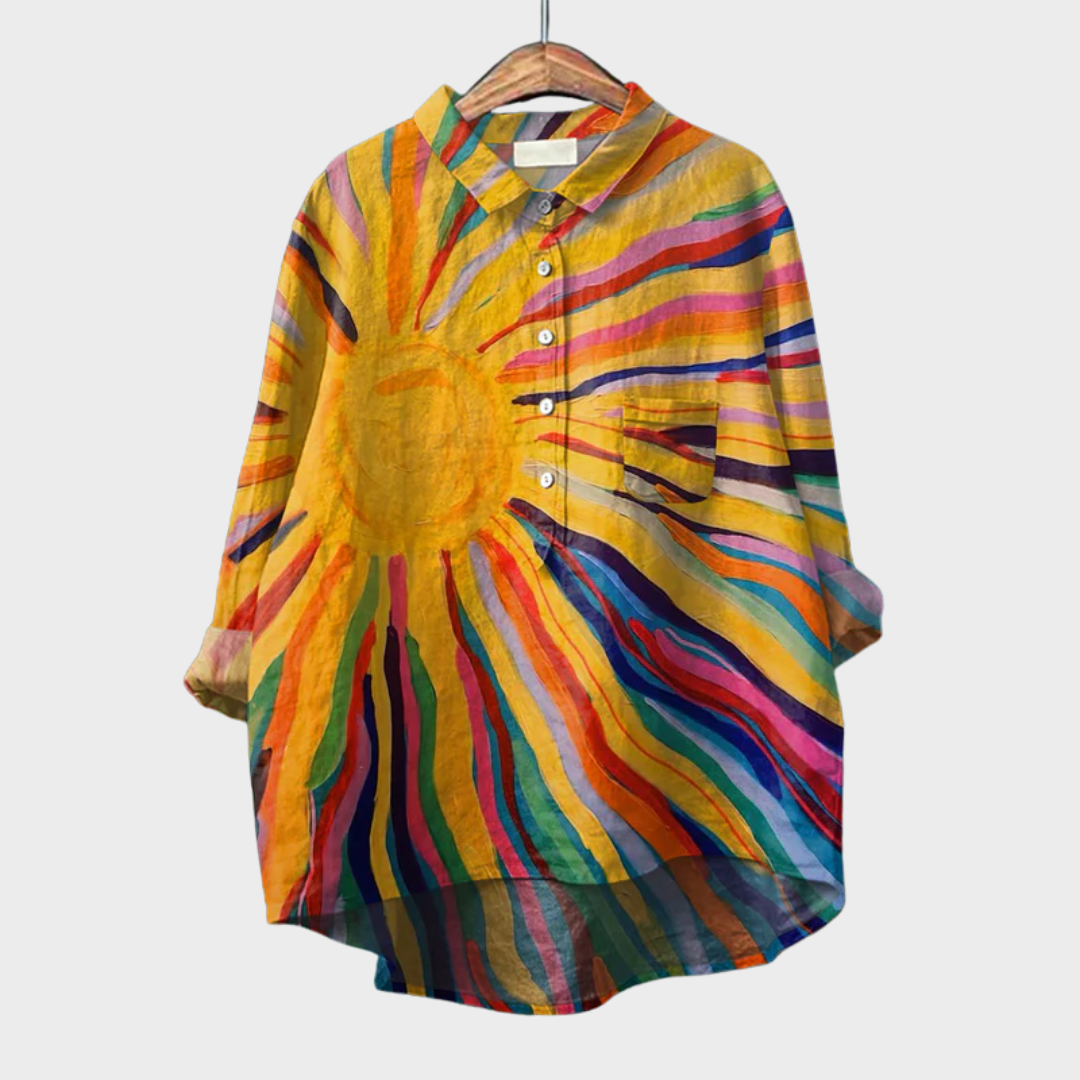 Solara | Elegáns Nyári Vászon Blúz