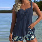 Laluna® | Csíkos tankini fürdőnadrággal, két részes