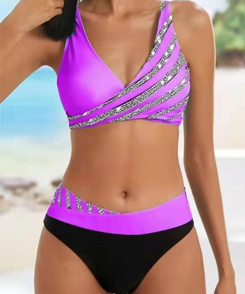 Mona - Meleg tónusú mintás bikini