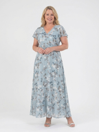 Noémie | Virágmintás Maxi Ruha Chiffonból