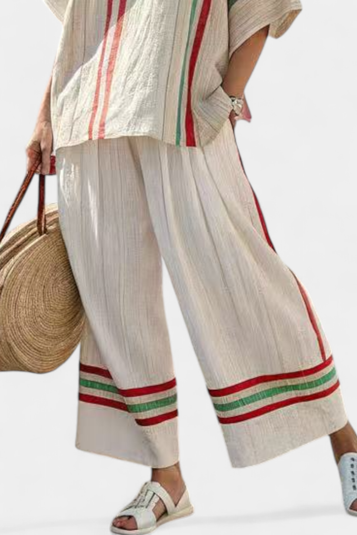 Beatriz - Mediterrán Csíkos Szett