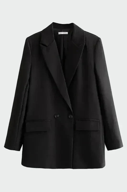 Oversized Kabát Modern Vonallal