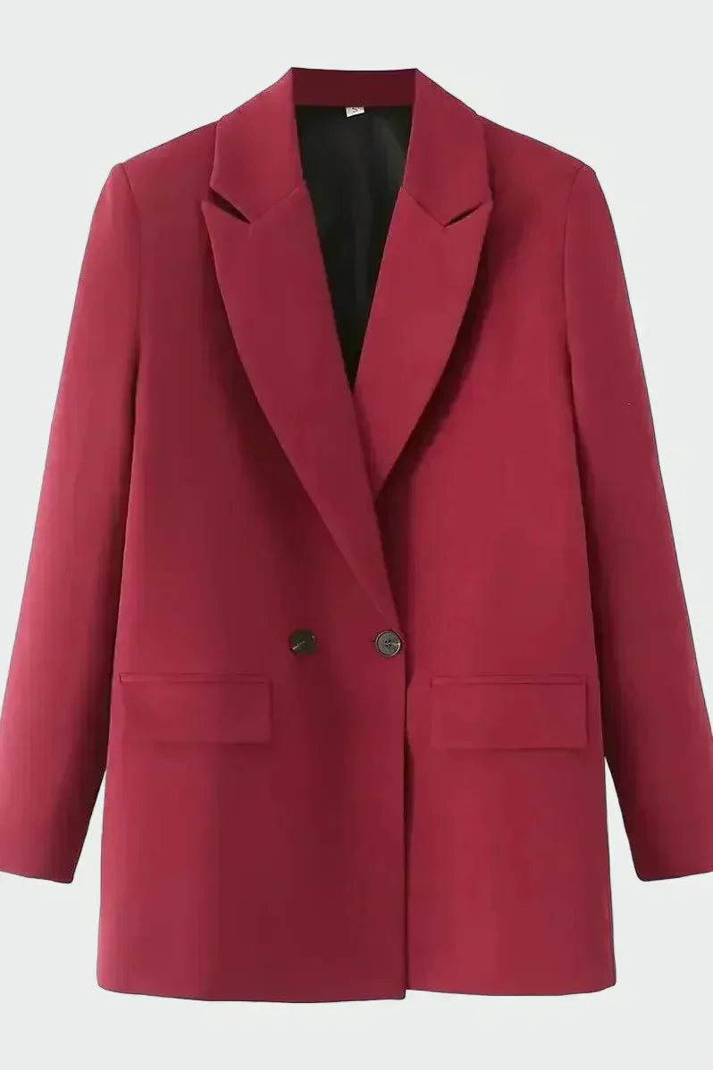 Oversized Kabát Modern Vonallal
