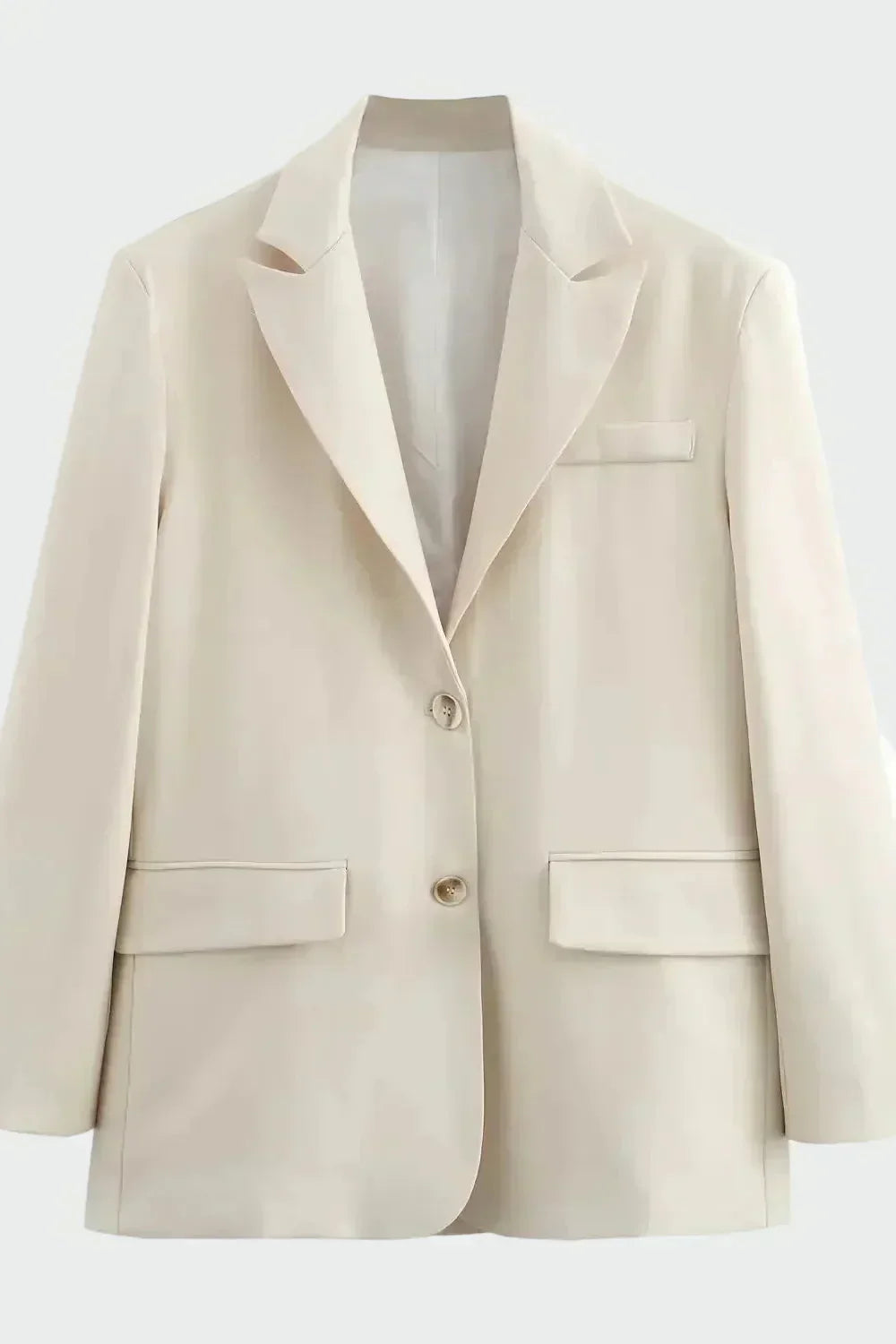 Oversized Kabát Modern Vonallal