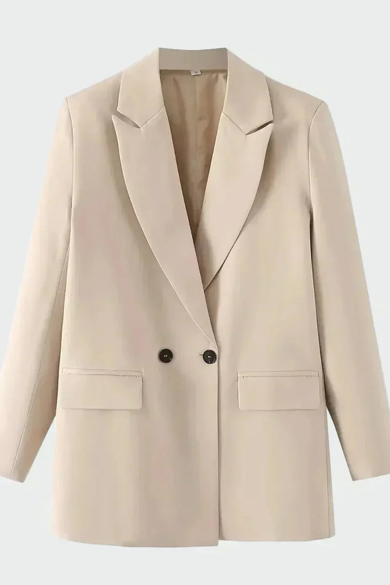 Oversized Kabát Modern Vonallal