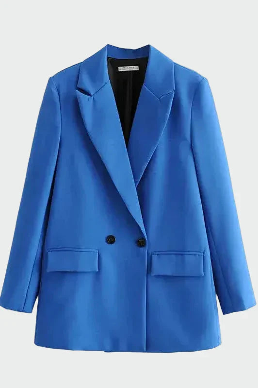 Oversized Kabát Modern Vonallal