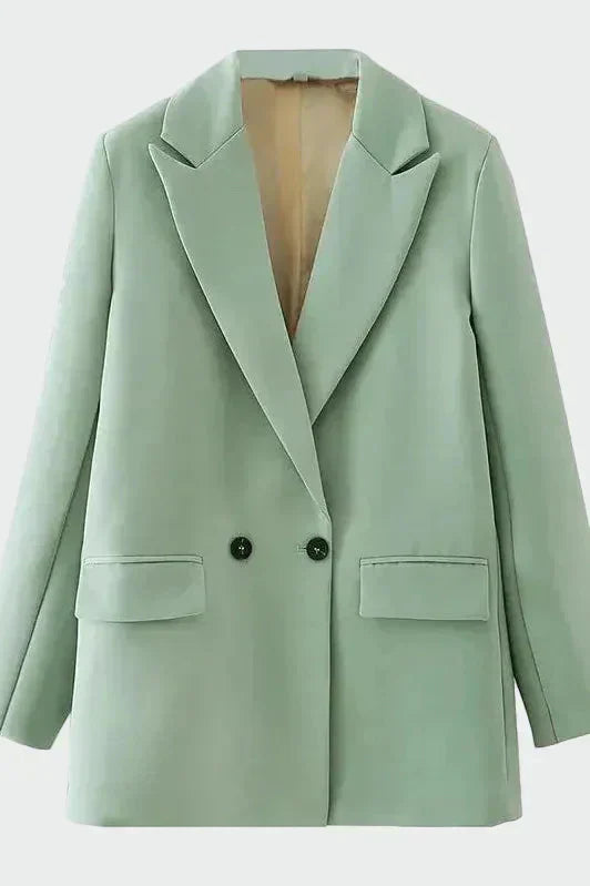 Oversized Kabát Modern Vonallal
