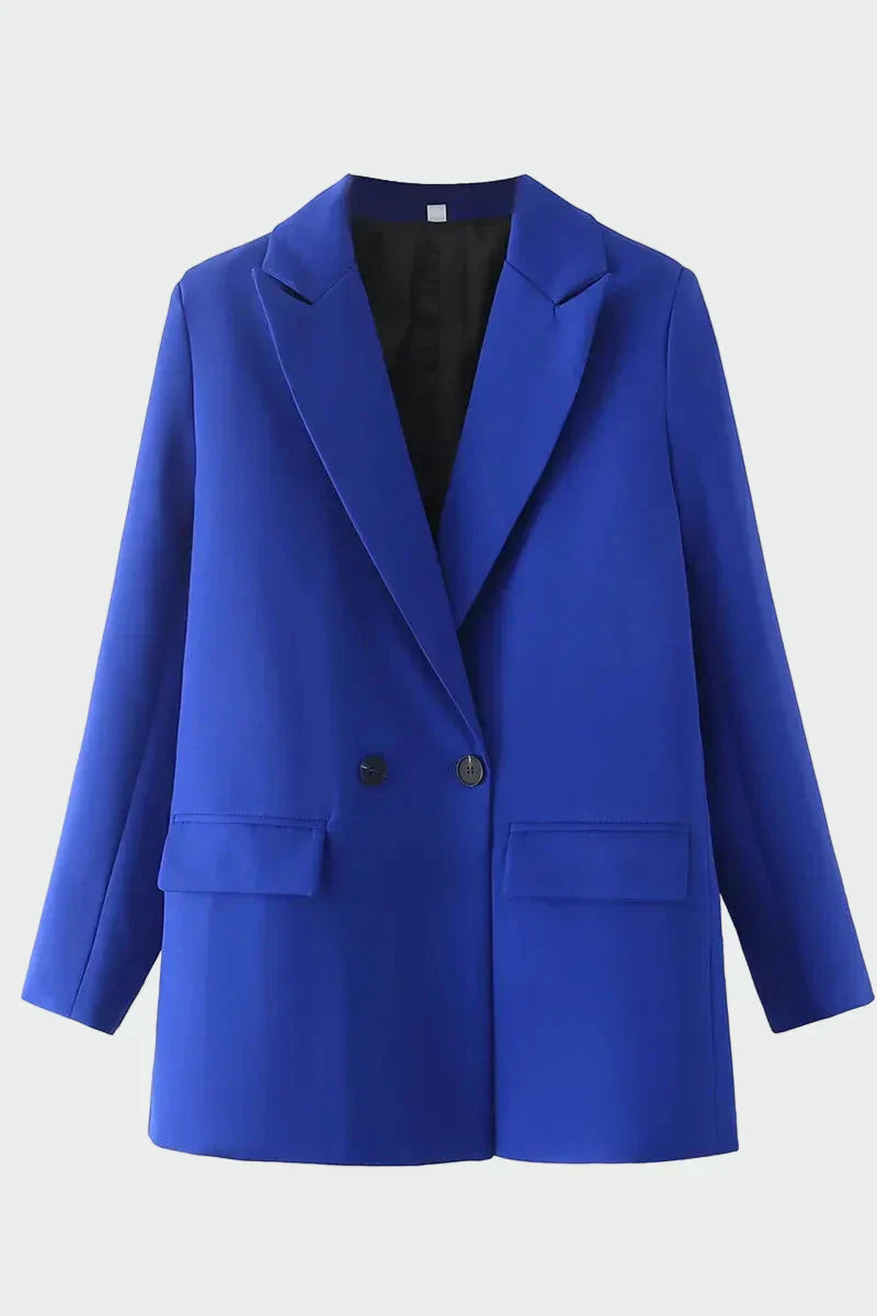 Oversized Kabát Modern Vonallal