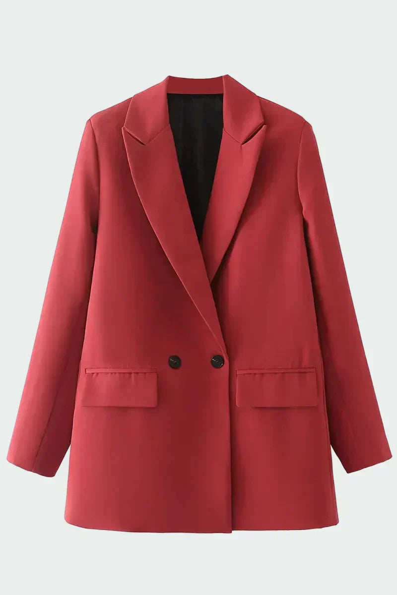 Oversized Kabát Modern Vonallal