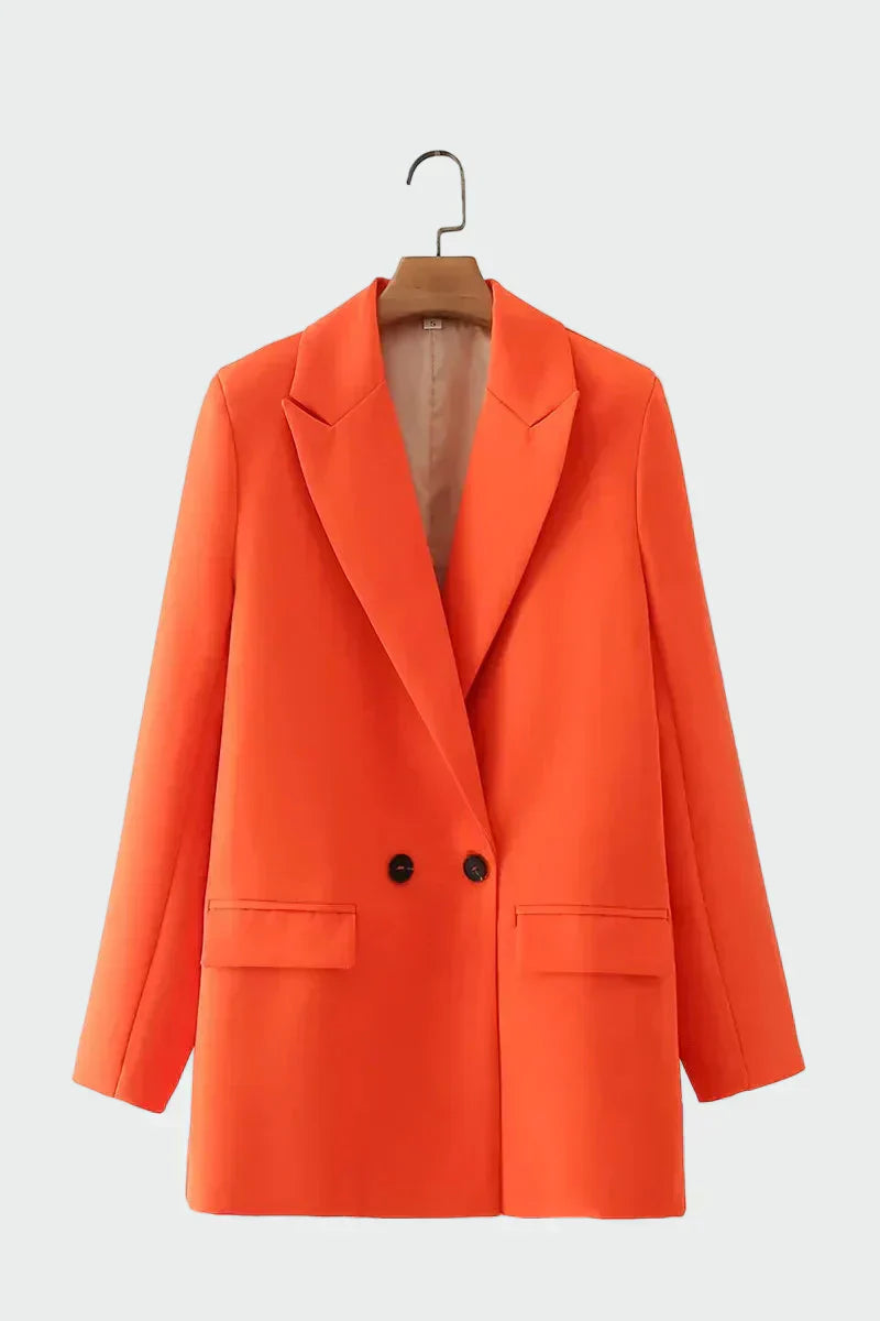 Oversized Kabát Modern Vonallal