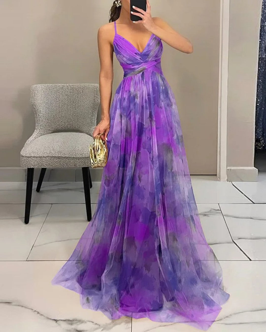 Giselle | Virágmintás maxi ruha