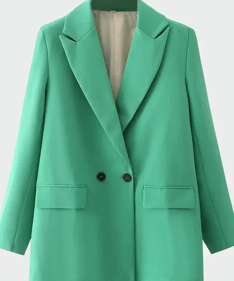 Oversized Kabát Modern Vonallal