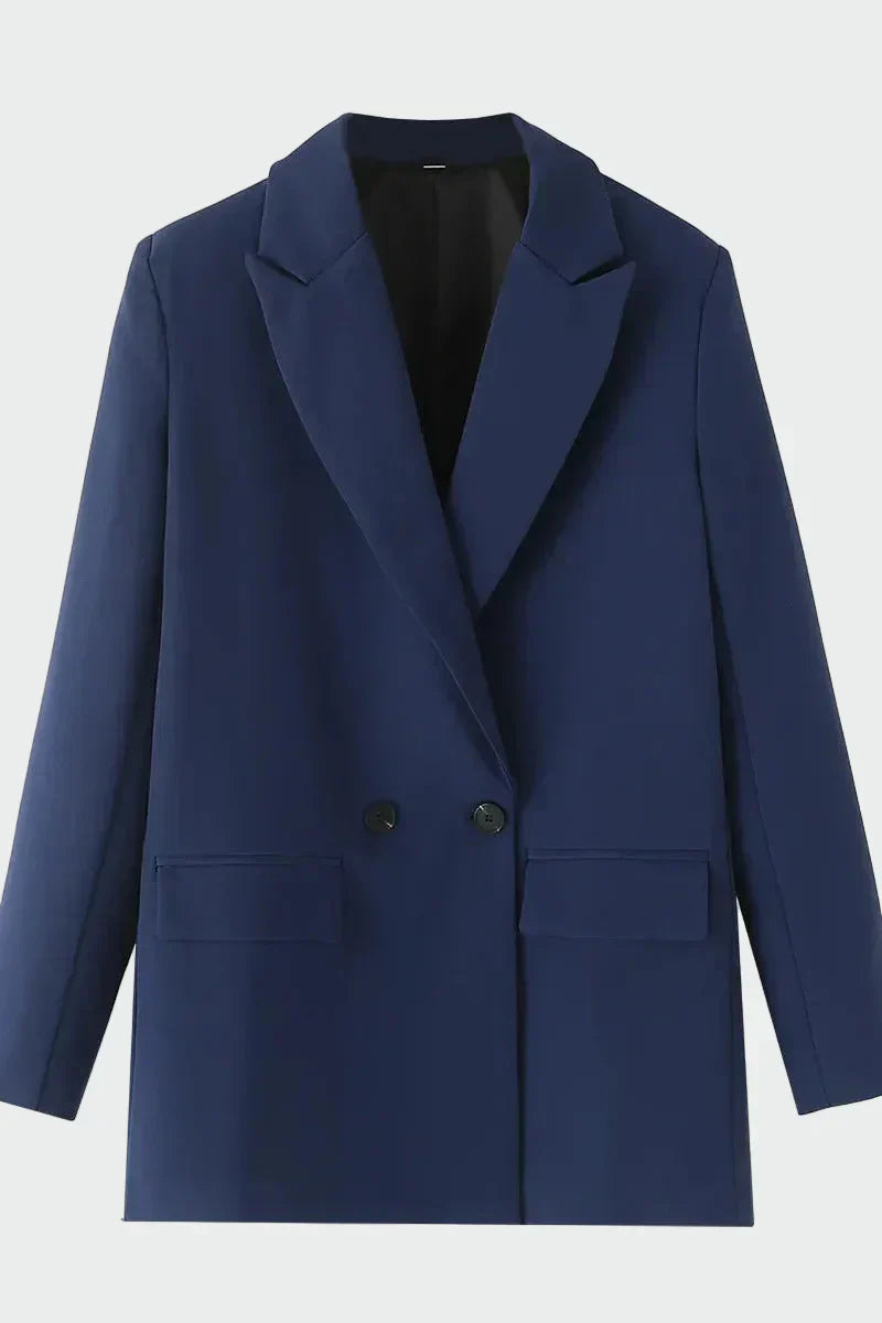 Oversized Kabát Modern Vonallal