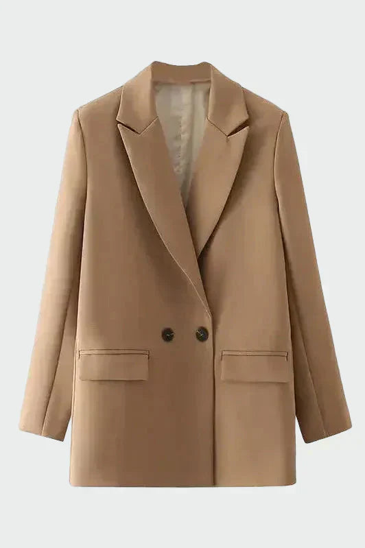 Oversized Kabát Modern Vonallal