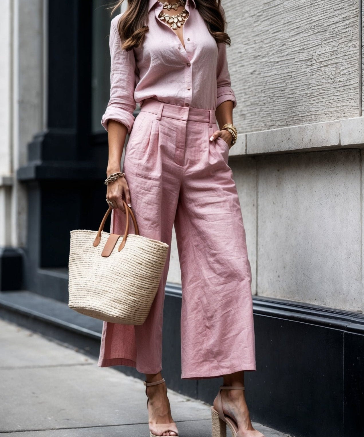 Isadora - Look Casual Chic Rózsaszín