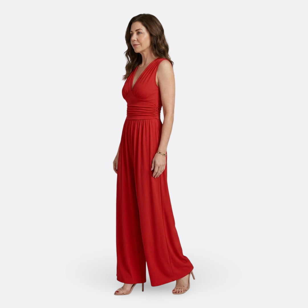Leonor - Ujjatlan, Széles Nadrágos Elegáns Overál