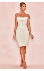 Leïla | Szobrászati bustier ruha
