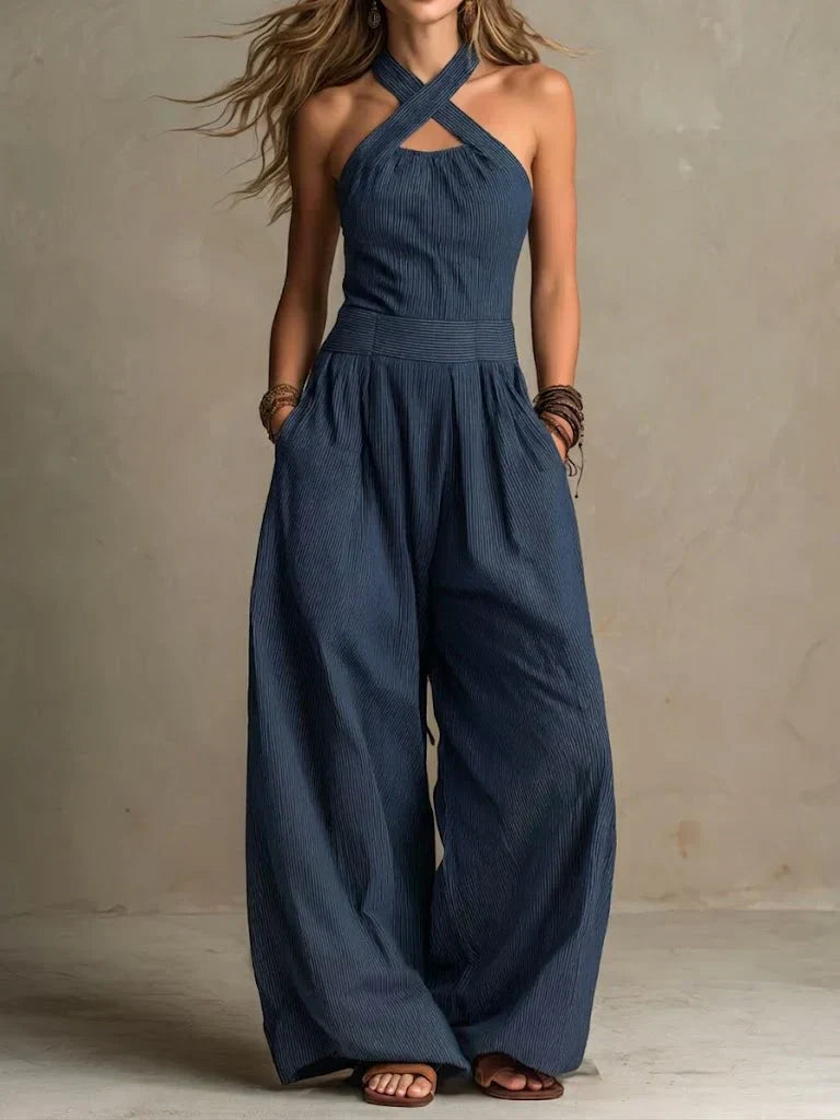 ADRIANA – Elegáns Overall Keresztpánttal
