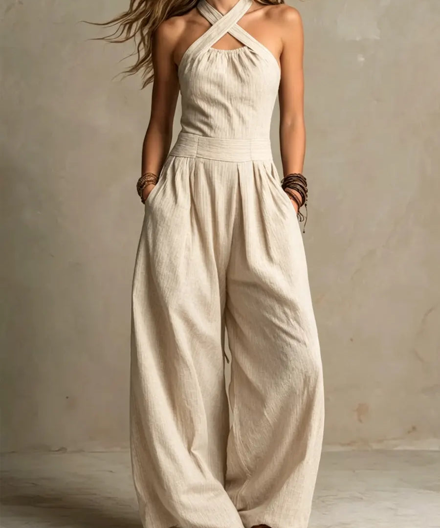 ADRIANA – Elegáns Overall Keresztpánttal
