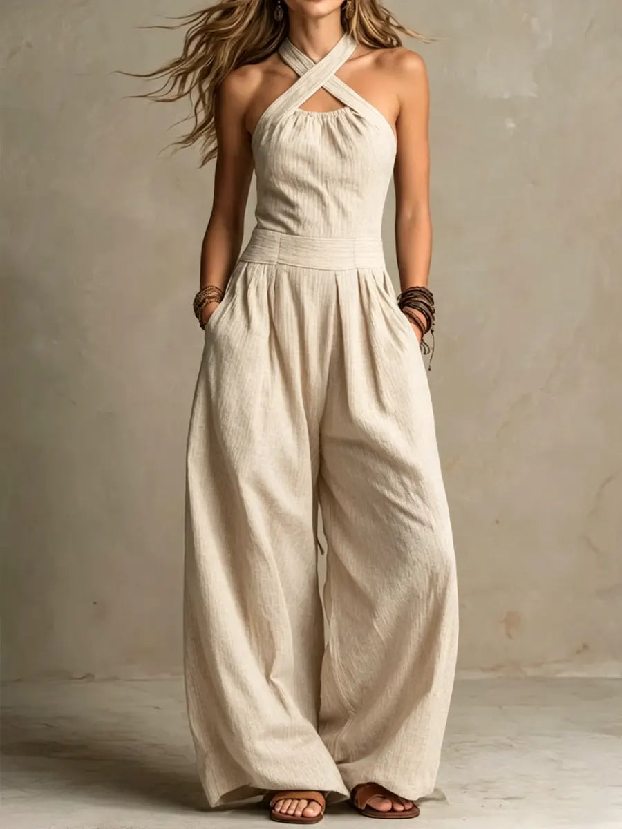ADRIANA – Elegáns Overall Keresztpánttal