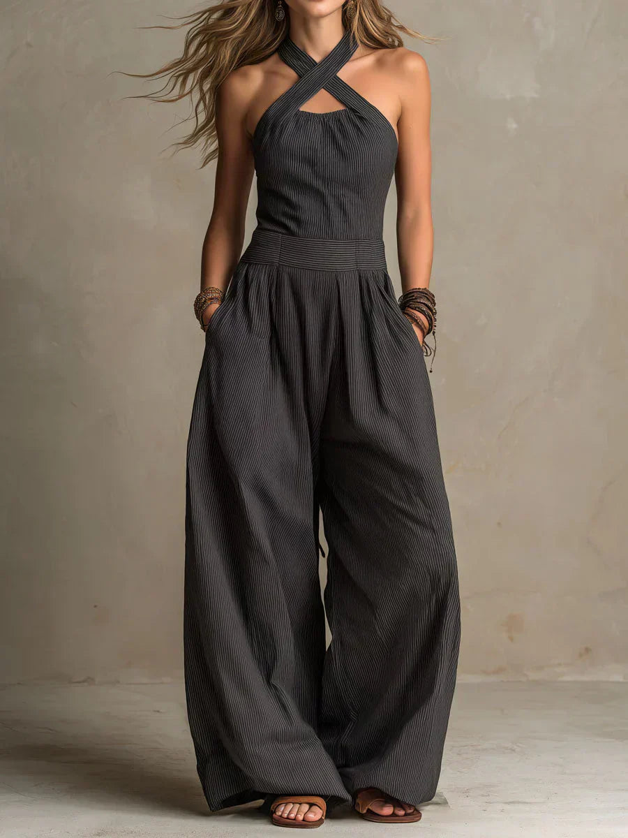 ADRIANA – Elegáns Overall Keresztpánttal