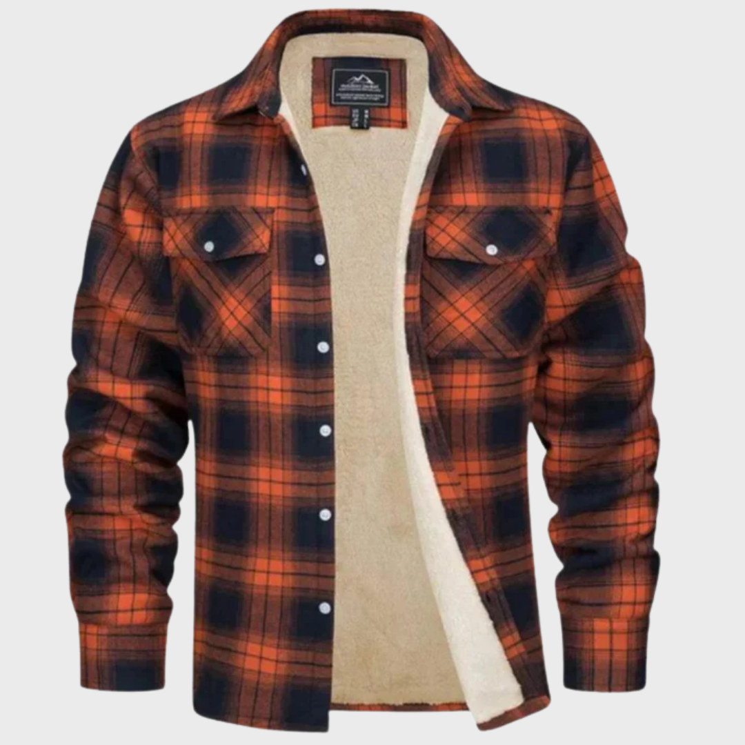 Tiago - Trucker Fleece Kabát Csíkos