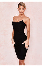 Leïla | Szobrászati bustier ruha