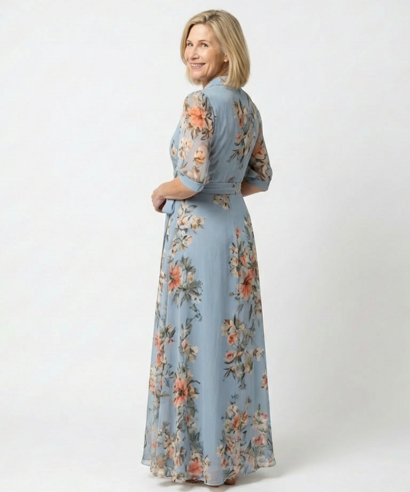 Laure | Virágmintás Maxi Ruha
